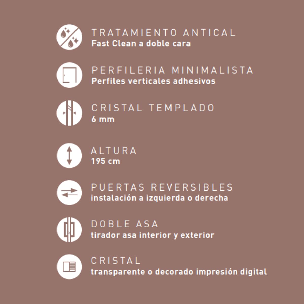 Mampara de Ducha Rectangular Angular Corredera | 2 hojas Fijas + 2 Puertas Correderas SERGIRAFÍA | Cristal Templado 6mm Antical y 195cm de Altura | Serigrafía (Frente120+Lateral90), Cromo Brillo
