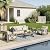 Ulax furniture Marindo Outdoor Conversation Sofa Set, Aluminum Patio 5 Pieces Furniture Set with Sunbrella Cushion