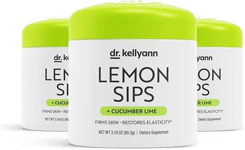 Miniatura 15 de Dr. Kellyann Lemon Sips, Citrus Drink Mix (21 Servings) Rehydrate, Detox, Revitalize, Sugar Free, Fat Free, Non GMO, Hydrates and Firms Skin (Lemon)