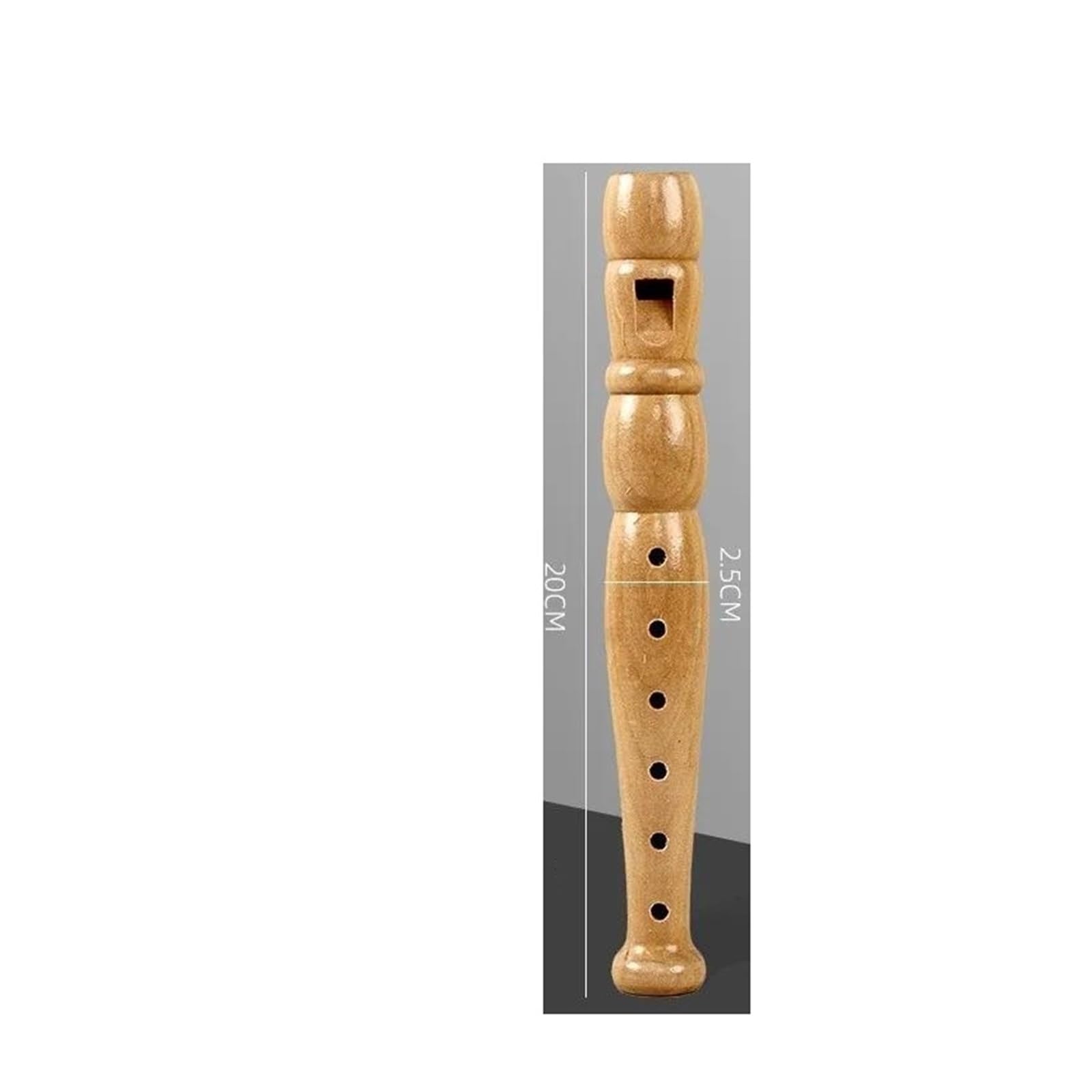 Flauto Dolce Flauto In Legno Classe Per Principianti Insegnamento Scala C Otto Fori Sei Verticale(Wooden 6-hole flute)