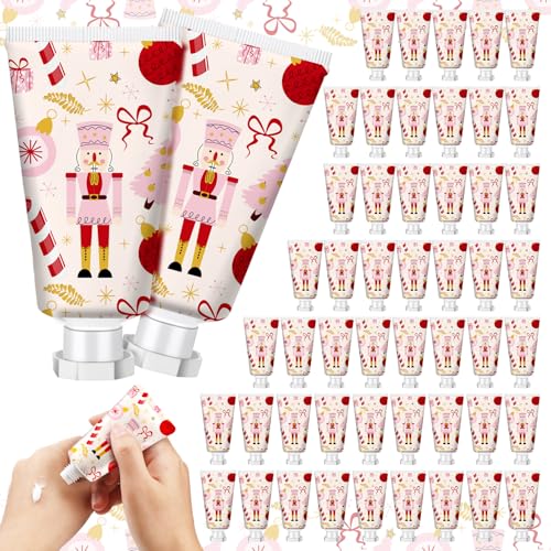 Image of Heigble 50 Pcs Christmas Hand Cream Gifts Bulk 1 oz Favors Nutcracker | Body Lotion for Xmas Party Favors, Thank You Gifts for Coworker Women Teacher Nurse, Travel Size Souvenir Party Supplies