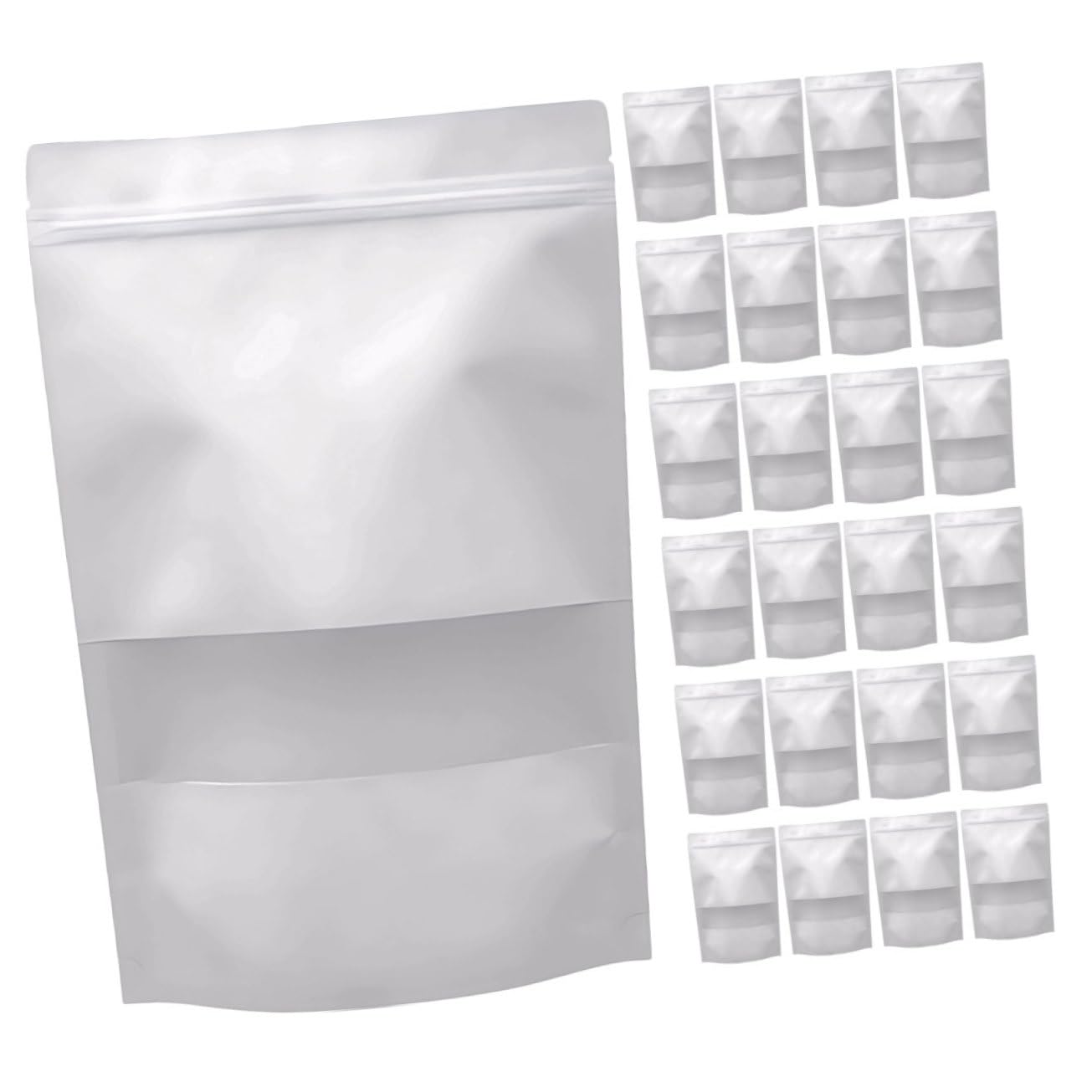 Sachet kraft auto-scellant emballage vrac sachet conservation alimentaire avec fenêtre de snacks
