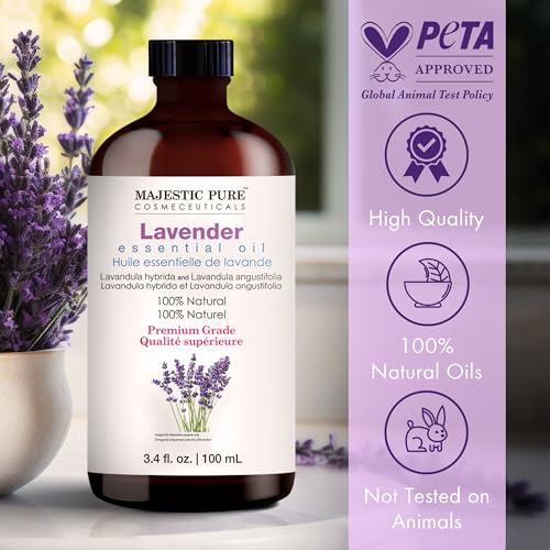 Image of Majestic Pure Lavender Essential Oil for Diffuser - 3.4 Fl Oz