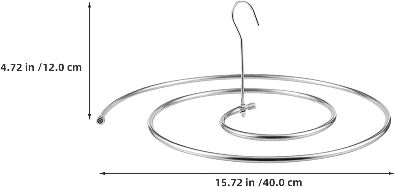 4pcs Spiral Bed Sheet Dryer Hanger: Round Drying Rack Stainless Steel for Blankets Towels Comforters - Spiral Drying Hanger for Balcony Living Room