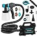 Cecotec Equipo de Pulverización de Pintura PerfectPaint 800 EasyGo con 800W de Potencia, Precisión de 18kPa, Incluye 4 Boquillas, 2 Contenedores de 1200ml, Correa Incluida, Caudal Máximo de 1000ml/min