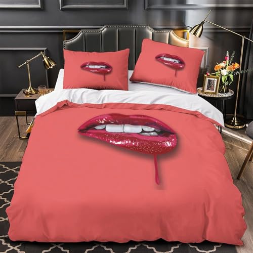 Housse de couette lion hypoallergénique en microfibre douce