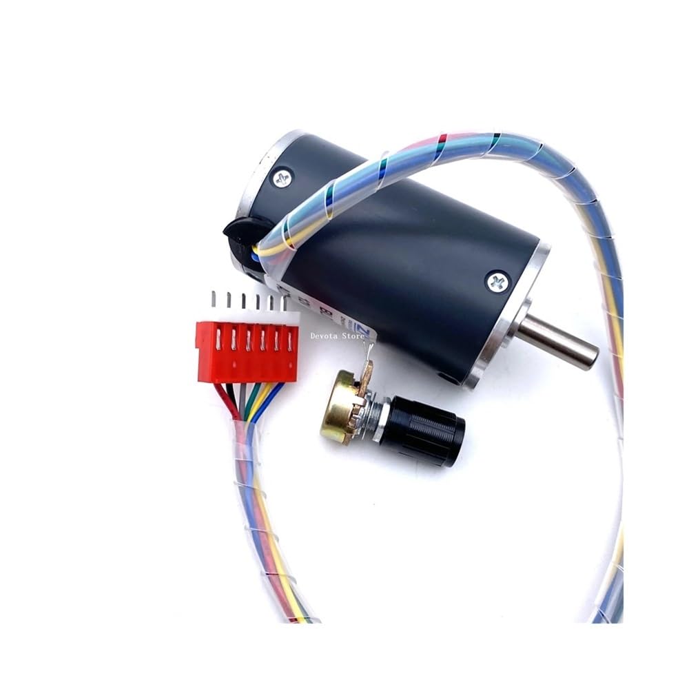 BLDC-38SRZ-S Brushless DC Electronic Starter 12V 24V Speed Regulation/Constant Speed 38MM Diameter with Built-in Drive 3/6 Wire(24V 4000rpm,Speed Regulation-6)