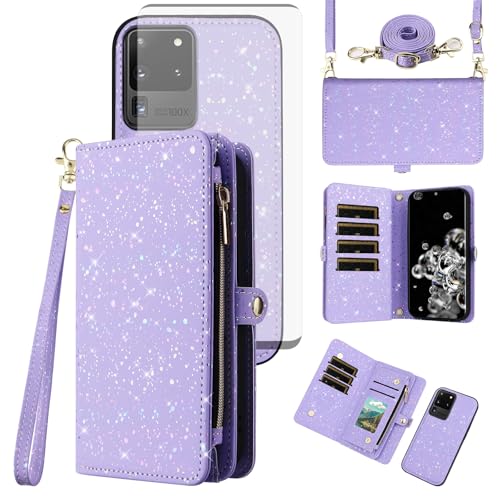 Coque Samsung S20 Ultra portefeuille détachable à fermeture éclair