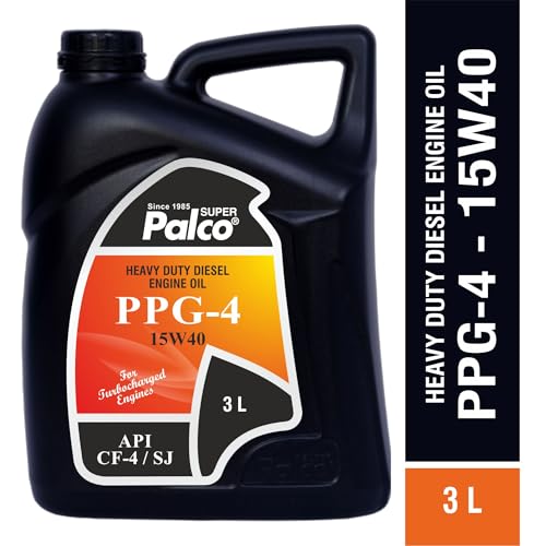 Image of PALCO PPG-4 15W40 | API:CF-4 /SJ & MB 228.1 Multigrade Engine oil for Diesel Commercial Road Transport Off Highway Vehicles | New Generation Automotive Vehicles | 3 Litres (Pack 2)