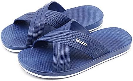 Large Size Mens Slippers Sandals - Man Bedroom Home Indoor Outdoor House Pool Spa Massage Foam Non-Slip Shower Household Beach Chinese Plastic Slipper Sandal (18 B(M) US, Blue, XXXXXXL)