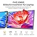 Dopesplay Laptop Bildschirm Erweiterung, 15.6" 1080P IPS Laptop Monitor Erweiterung, Dual Tragbarer Monitor, USB-C/HDMI Screen Extender für Laptop 13.3"-17", Plug & Play für Windows/Mac/Android/Chrome