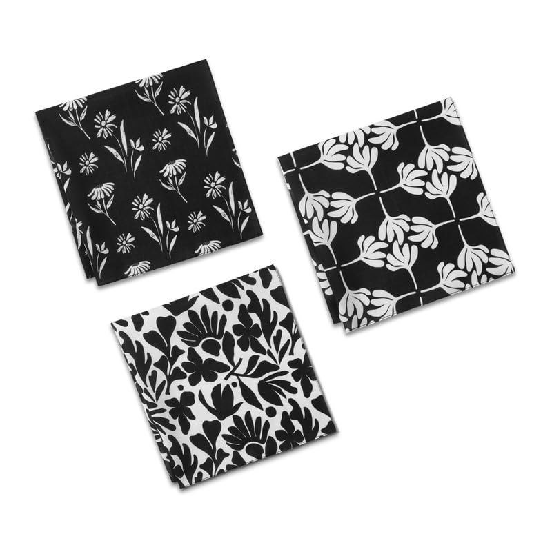 hexafun 100% Organic Soft Cotton Women Handkerchiefs | Multicolor & Trendy Printed Hanky Designs | Soft & Breathable Fabric | Best For Styling & Everyday Use | Pack Of 3 | Blooming Tales-picture-18