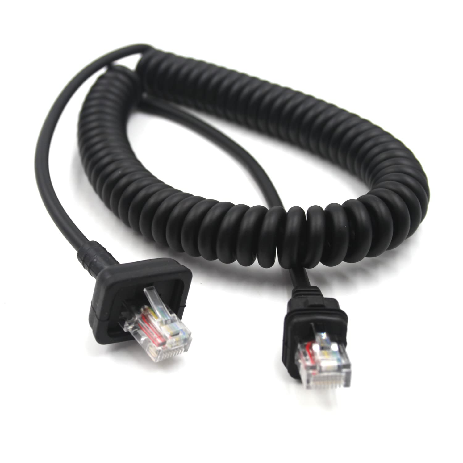 (2-Pack) 8-pin RJ-45 Microphone Cable Replacement for Kenwood Mobile Radio KMC-32 KMC-35 KMC-36 TK-7100 TK-760 TK-768 TK-780G TK-860 TK-8162E