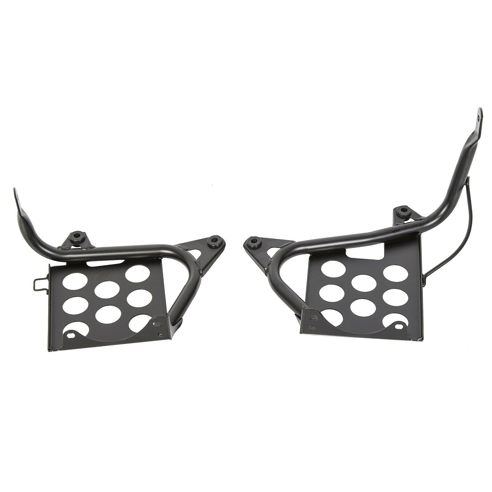 Pair Of Nerf Bars / Heel Guards Footrests For Yamaha Banshee 350 (1990-2006) - Black