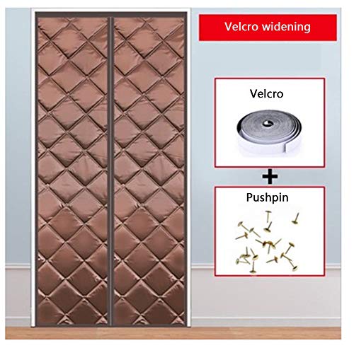 SXHYL Protector De Puerta Magnético, Aislante Ventana Cortinas Aislantes Termicas Aislamiento Acústico Anti-Frio,1,80 * 190