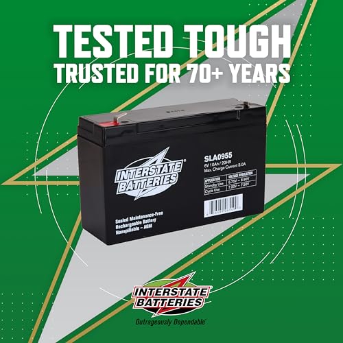 image for Interstate Batteries Power Patrol 6V 10Ah Battery (SLA0955) Sealed Lea
