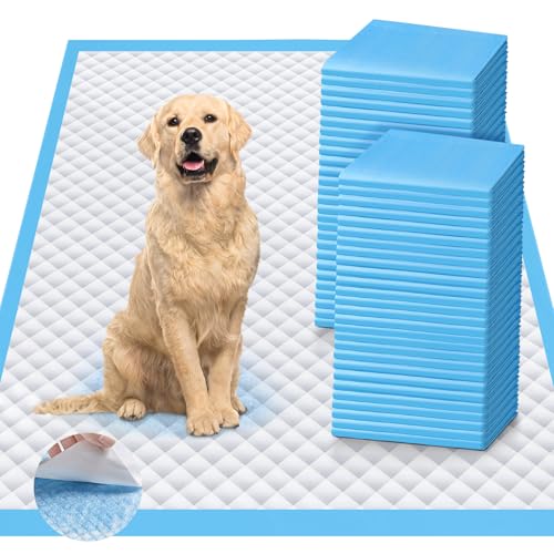 Image of Upgraded 4XL 36 inchx36 inch 6 Layers Dog Pee Pads, 100 CountsUltra Absorbent Pee Pads, Absorb up to 12 Cups, Leak-Proof & Quick Dry Puppy Pads for Puppy,Surgery, Older,Cats, Rabbits,100pcs
