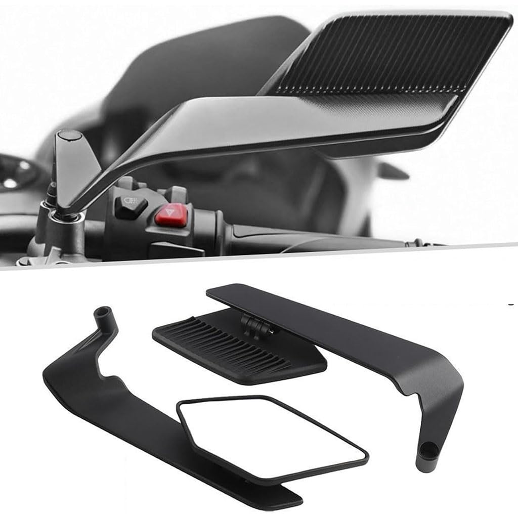 Specchietti Moto per BMW S1000XR 2020 2021 2022 2023 2024 2025 2026, Aerodinamici in Alluminio 360°Ruotabile Specchietto Retrovisore Moto Ultra Grandangolare