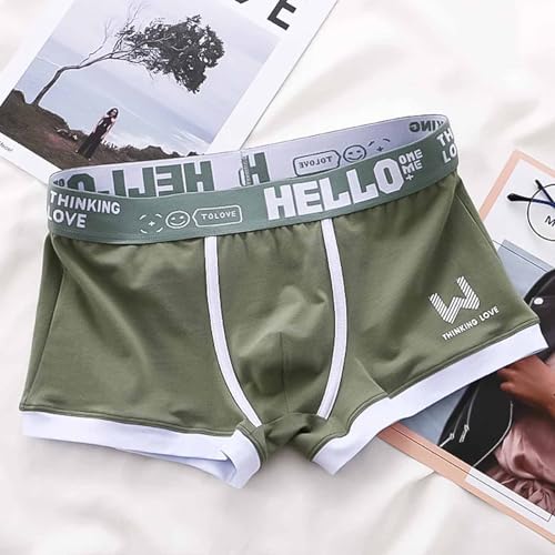 Hello Underwear for Men, Hello Classic Mens Mesh Underwear Ice Silk Boxer Briefs Soft Nylon Trunks for Travel Gym3