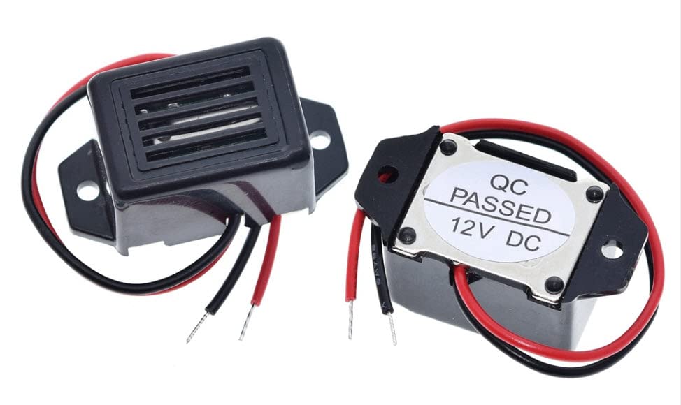 ECI ELETTROFORNITURE Buzzer di allarme DC 12V 85dB Mini cicalino di allarme elettronico tono costante