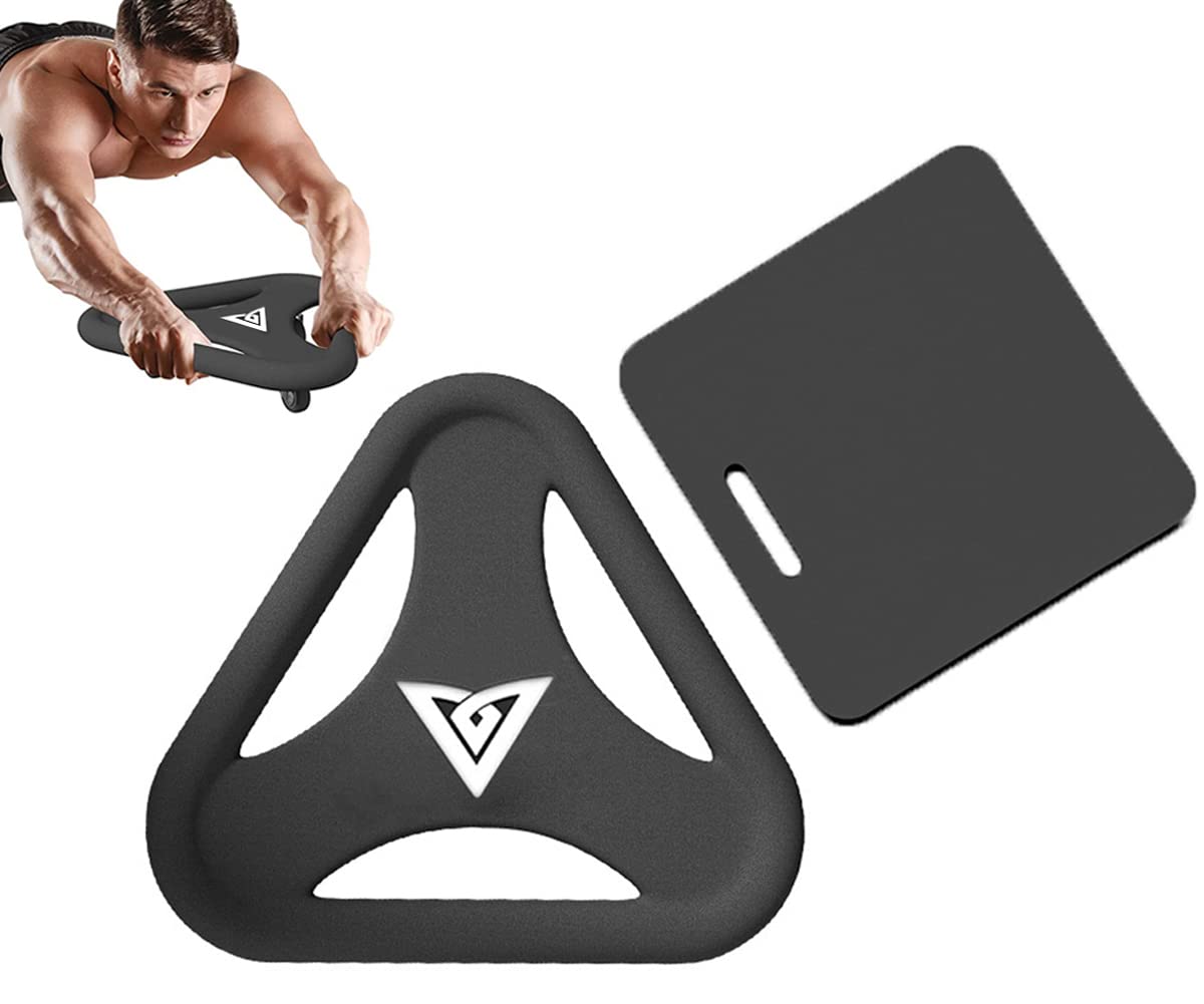 MUMUWIND AB Roller Wheel for Abdominal Exercise- abs trainer ab Machine Workout Equipment, Abdominal & Core Coaster Strength Trainer with Knee Mat for Home Gym Core Training Fitness at Home