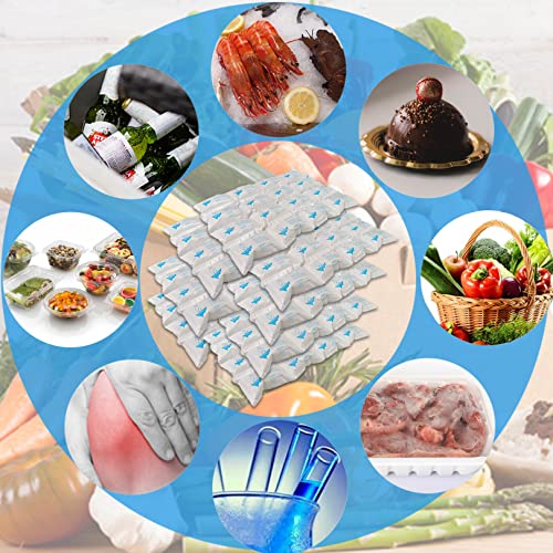 Image of Dry Ice Packs for Shipping Frozen Food, Reusable Cold Ice Sheets for Coolers, Lunch Bag, Flexible Long-Lasting Ice Blanket Sheets for Shipping