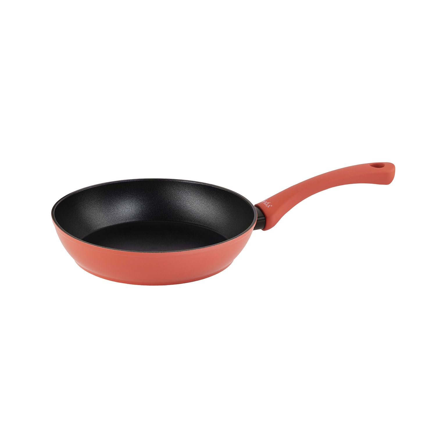 Lote 3 sartenes Rainbow Red 18 cm, 22 cm y 26 cm – Aluminio forjado, antiadherente Xylna 2 capas libre de PFOA, mango soft touch rojo, aptas inducción y lavavajillas