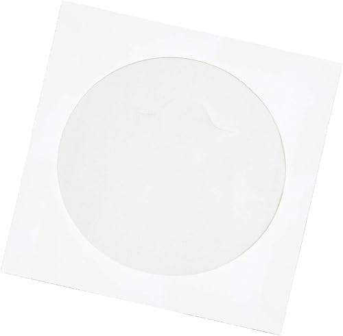 Quality Park Tech-No-Tear 77203 - Funda para CD DVD (100 unidades), color blanco