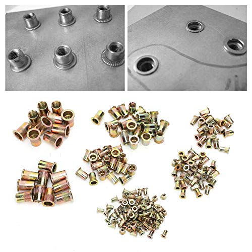 Kit assortiment 220pcs M3 M12 de rivet nutserts pour l'assemblage industriel