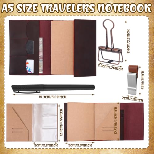 Carnet A5 en cuir véritable Eaasty rechargeable pour écrire