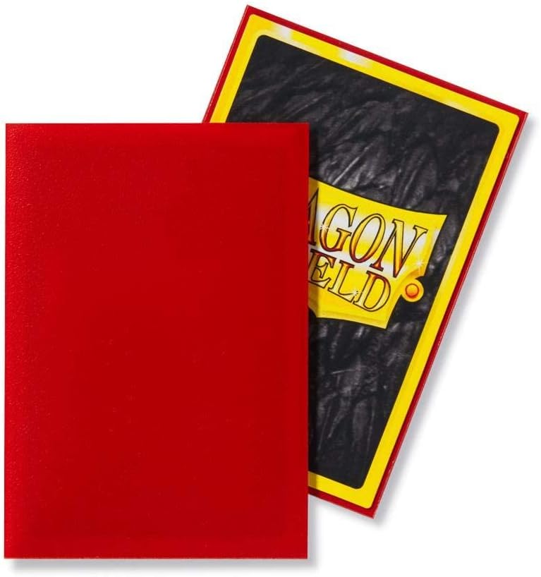 5 Packs Dragon Shield Matte Mini Japanese Crimson 60 ct Card Sleeves Value Bundle! …