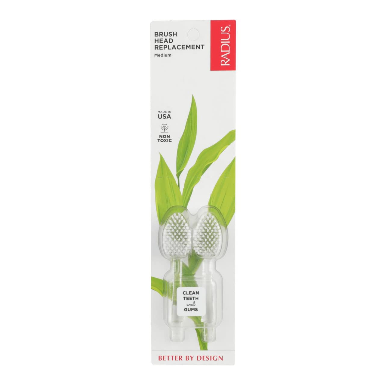 Radius Intelligent Source Toothbrush with 2 Replacement Heads - Medium - Case of 6