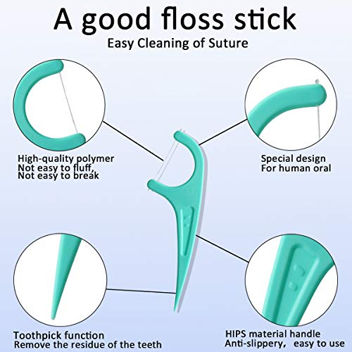 FAMILIFE Floss Picks, 240 Count Mint Dental Floss Picks, Tooth Picks Flossers with 4 Travel Handy Cases, Helps to Fight Tooth Decay and Keep Your Teeth Clean, Floss Sticks for Family - Thumbnail 7
