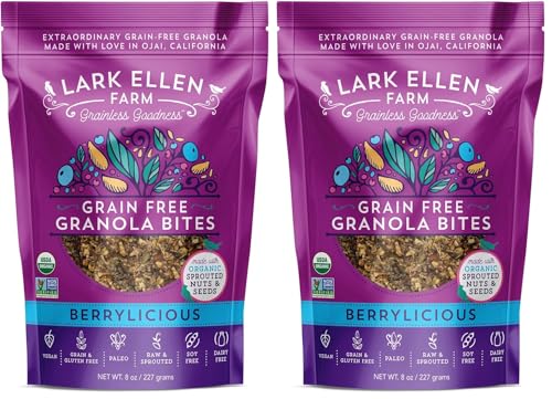 Lark Ellen Farm Grain Free Paleo Granola Bites Certified Organic
