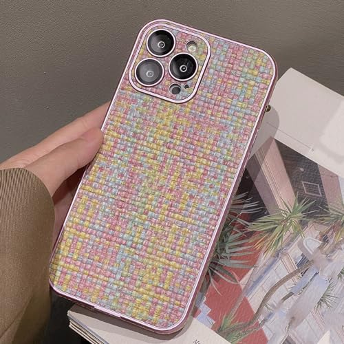 Coque iPhone 13 violette antichoc tissée mode et film protection objectif arrière