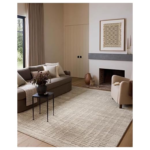 Loloi Amber Lewis Monty Collection MOT-03 Ivory/Beige 9'-2" x 13', .50" Pile Height, Area Rug
