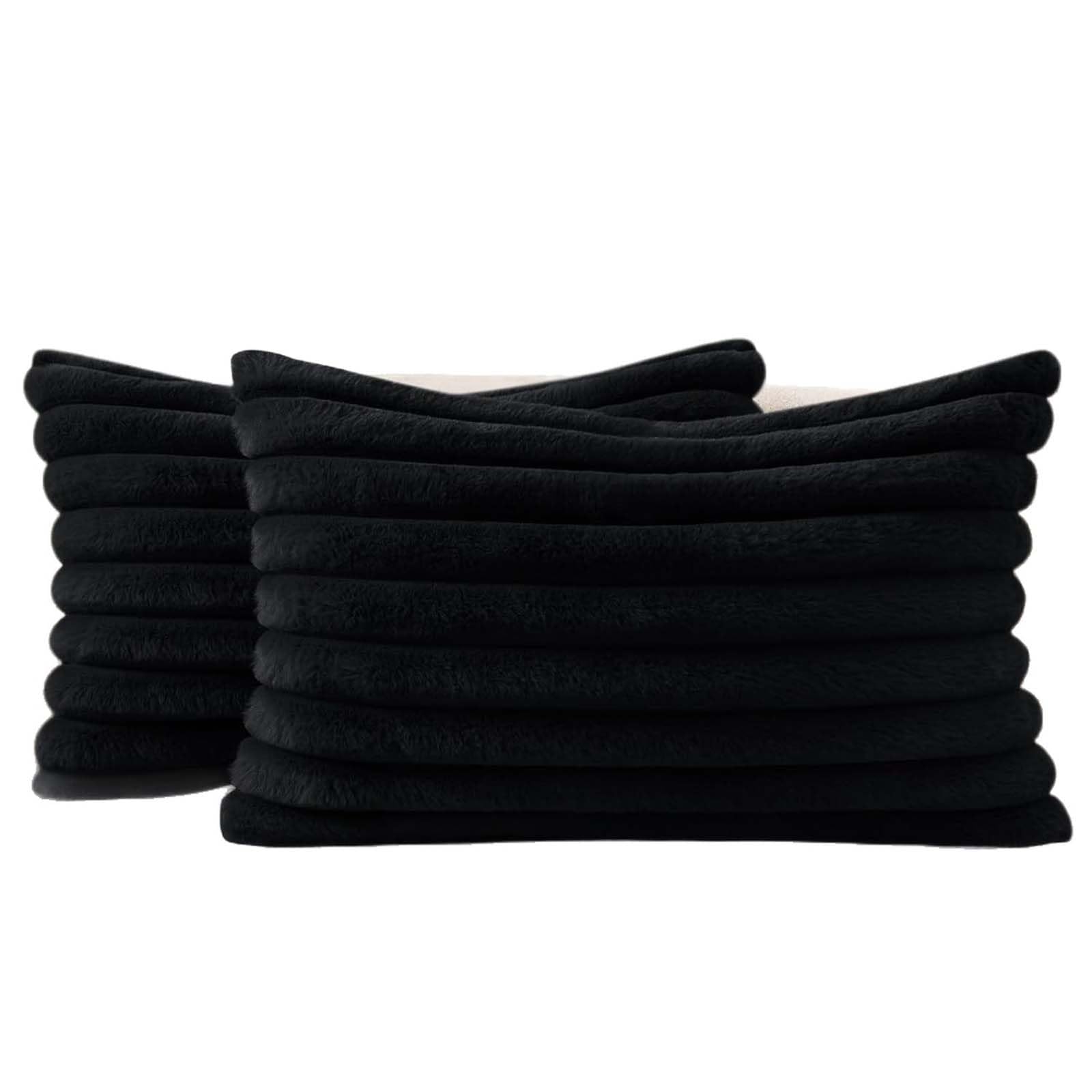 BCCIAPLN Faux Fur Decorative Throw Pillow Covers Set of 2 (No Filling)