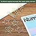 YOKIVE 20 Pcs Paper Clip, Cross-Shaped Bookmark Clips, Keep Table Neat, Great for Office, Art, Home, Daily Use (Gold Tone, 1.3-inch)