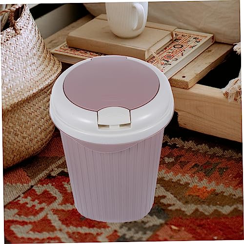 Caneca de basura pequeña creativa color rosa miniatura 2