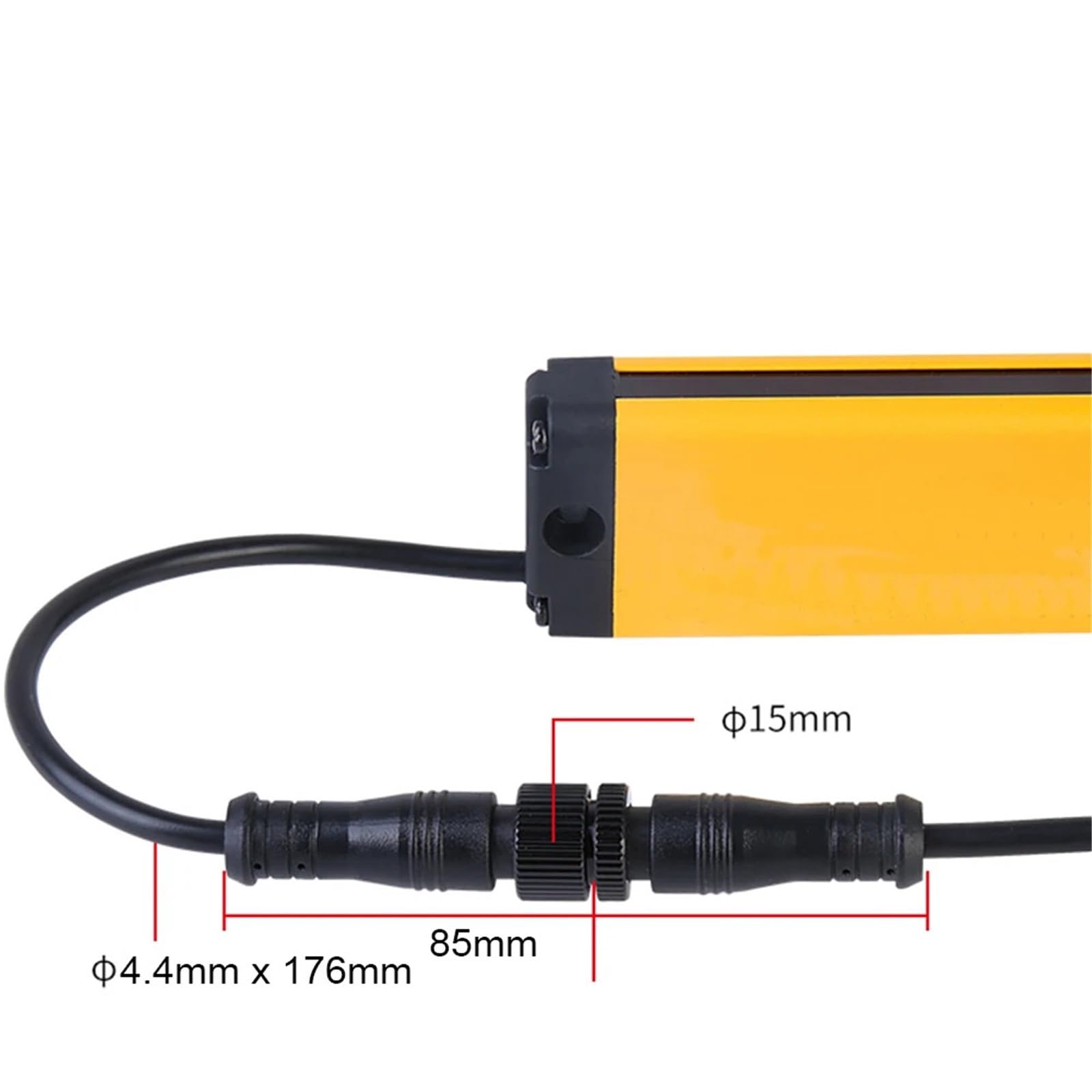 1 Uds. Cortinas de luz Seguridad 18x35 APS18-22/24/2620 18mm Dispositivo Rejilla súper Fino Interruptor Sensor Foto infrarrojo(APS18-2220,NPN NC-2M DETECT Distance)