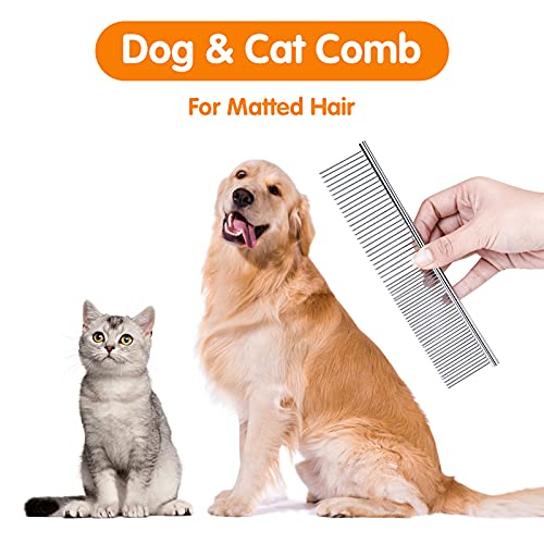 Pettom Pet Steel Grooming Tool Poodle Finishing Butter Comb 7 1/2-inch L - Image 6