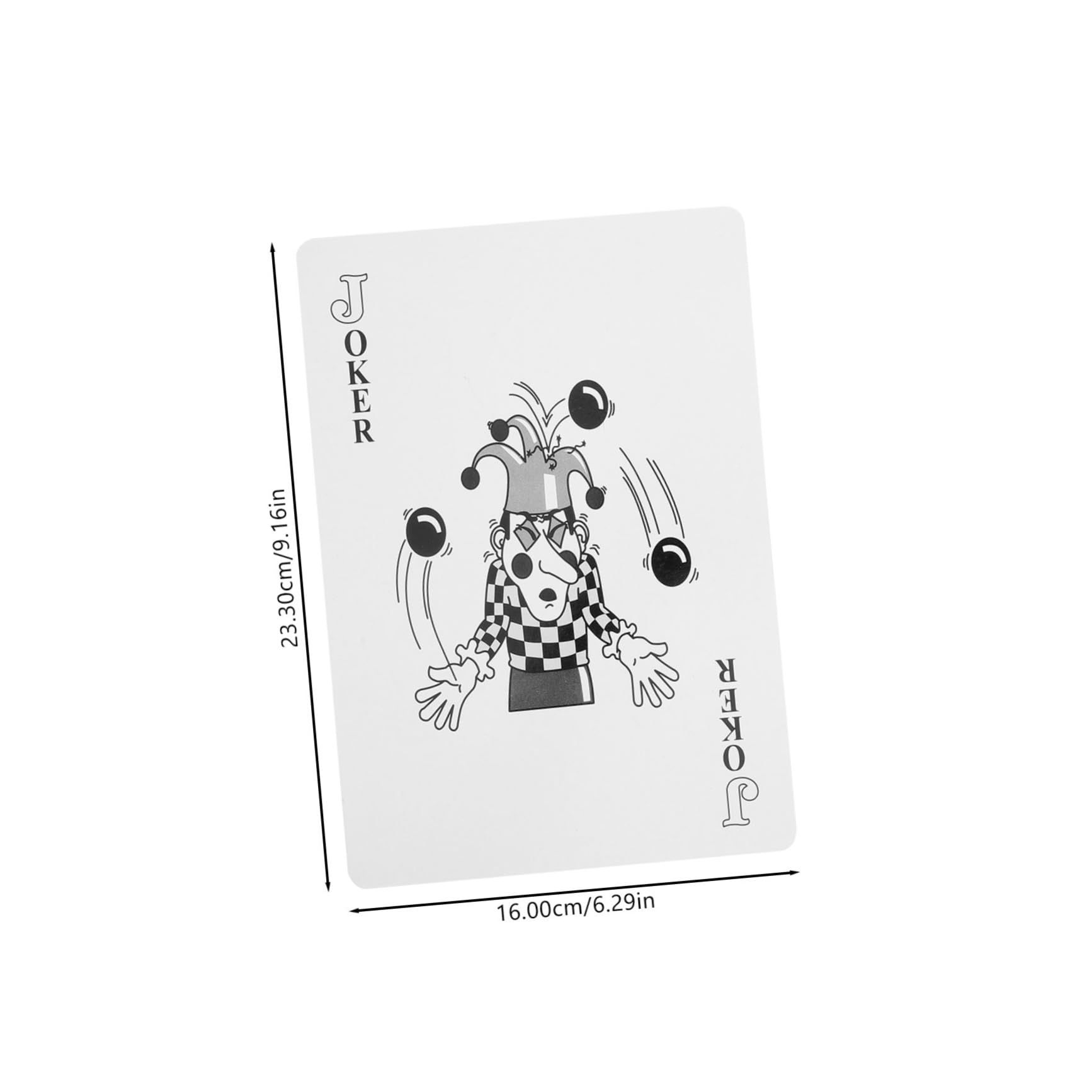 Carte da Gioco Giganti per Festa e Viaggio, Set da 1 in Carta Facili da Trasportare e Conservare, Perfette per Giochi da Tavolo e Divertimento