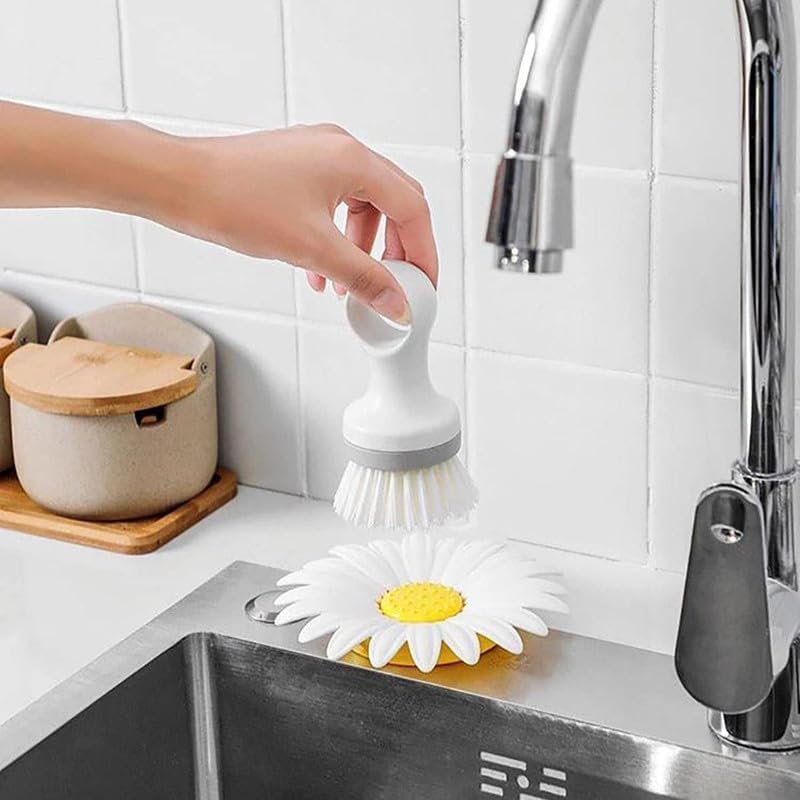 Qureza Flower Soap Dishes Decorative Self-Draining Soap Holders with Anti-Slip Base, Durable Waterproof Soap Trays for Bathroom, Kitchen, and Sink, Keeps Soap Dry Long-Lasting (Multicolor) 3