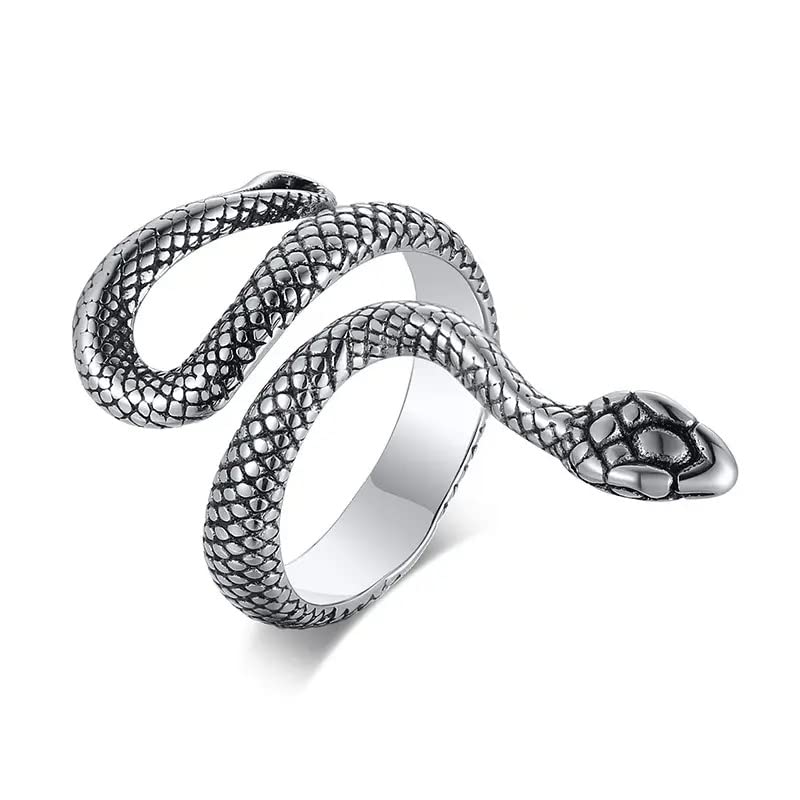 MEENAZ Rings for Men Boy Boyfriend gents friends Ring for Boys Thumb band Cobra Snake Ring Stylish Long Spiral Snake Serpent Antique Adjustable Unisex Finger Rings Snake Animal Ring for Men Women 142 (B0BXF8X2G1) Amazon Price History, Amazon Price Tracker