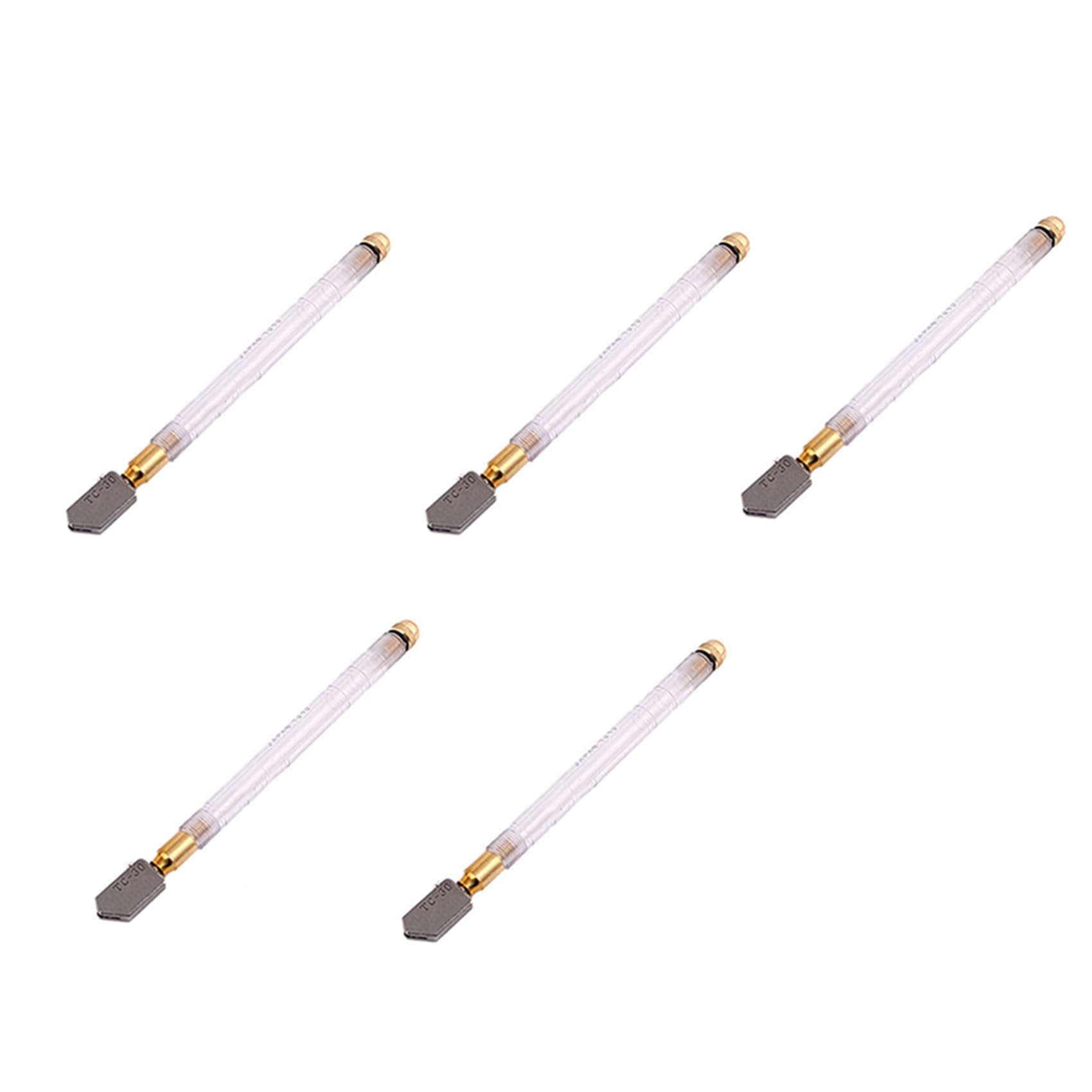 Jnchdghwa Transparent 5Pcs Upgrade Glass Cutter 2-19Mm 175Mm Carbonization Alloy Glasses Cutters For Hand Tool Glass Cutting
