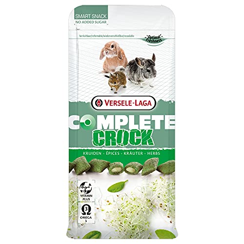 Versele-Laga Complete Crock Hierbas 50 gr | Snack para roedores | Golosina para Conejos