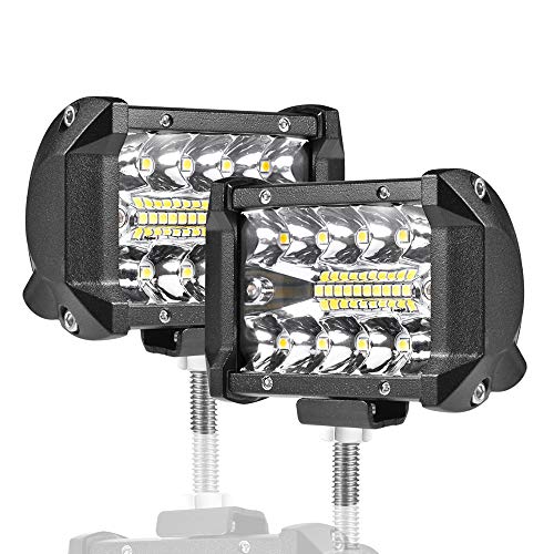 LMGAO 4 Inch 60W Combo Led Light Bars Spot Flood Beam LED Light Pods Waterproof for Driving Offroad Boat Car Tractor Truck SUV ATV