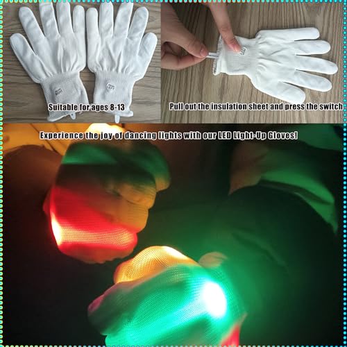 Image of Toys for Ages 8-13 LED Gloves Toys for Boys Age 8-10 Light Up Gloves Cool | Light Up for Kids Birthday Easter Gift Cool Fun Toys for 8-13 Year Old, Party Favors for Kids 8-12, Kid Toys Light Up Gifts