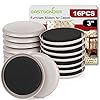 Furniture Sliders for Carpet, 16 PCS – 3 Inch Reusable Furniture Movers Sliders, Heavy Duty Furniture Moving Pads for Easily and Safely Move Your Furniture