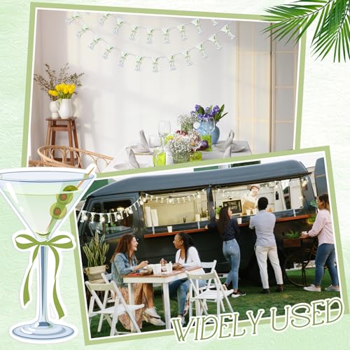 Image of Dispowreath 4 Pcs Dirty Martini Party Banner Bar Themed Bachelorette Party Decorations Hanging Sign for Espresso Martini Birthday a Tini Bit Older Decorations